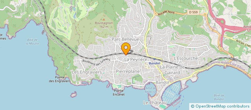 localisation de l'entreprise JA CY MA à BANDOL