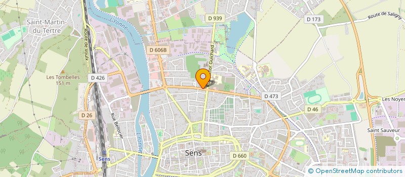 localisation de l'entreprise JA INVEST  SENS