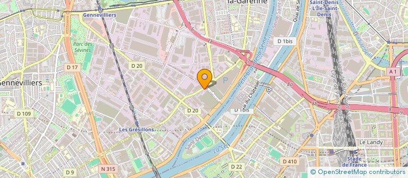 localisation de l'entreprise JA INVEST HOLDING 26 à GENNEVILLIERS