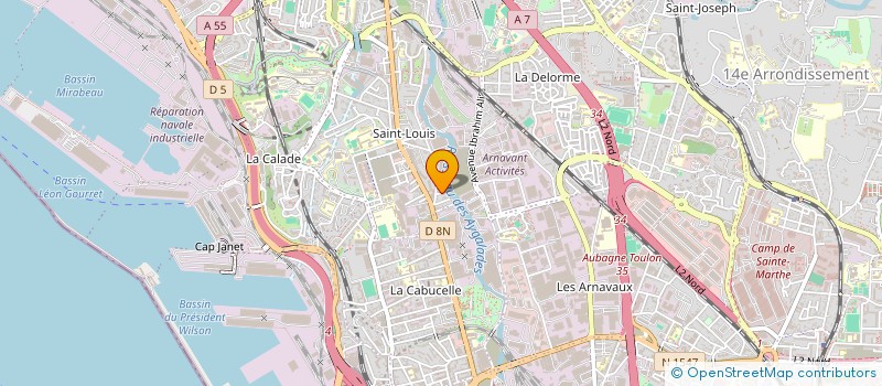 localisation de l'entreprise JA LA CONTAINERS à MARSEILLE