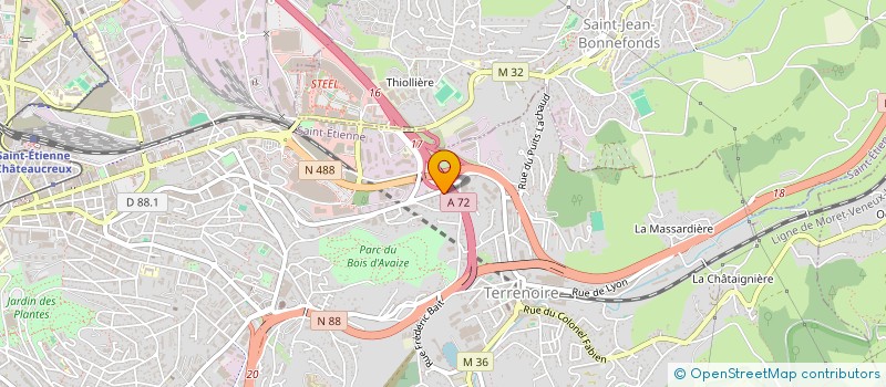 localisation de l'entreprise JA.LMB SAS  SAINT-ETIENNE