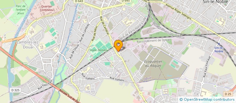 localisation de l'entreprise JA-PON à DOUAI