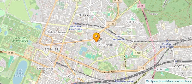 localisation de l'entreprise JA PROXIMAG à VERSAILLES