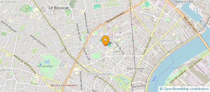 localisation de l'entreprise JA TRANSPORT à BORDEAUX