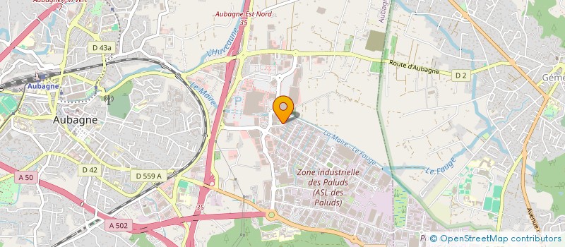 localisation de l'entreprise JA1007 HOLDING  AUBAGNE