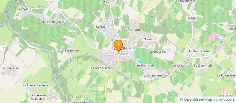 localisation de l'entreprise JA2D à MAISDON-SUR-SEVRE