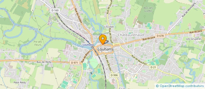 localisation de l'entreprise JA2M à LOUHANS