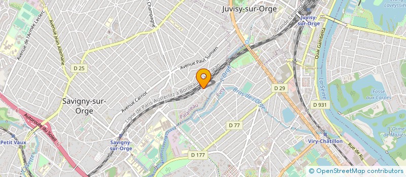 localisation de l'entreprise JA2M à SAVIGNY-SUR-ORGE