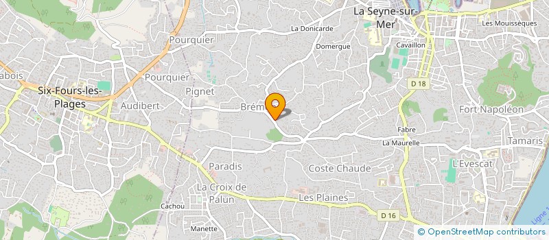 localisation de l'entreprise JA333 à LA SEYNE-SUR-MER