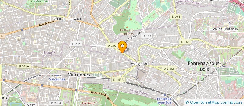 localisation de l'entreprise JAA ALIMENTATION à FONTENAY-SOUS-BOIS