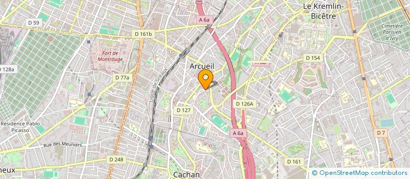 localisation de l'entreprise JAA-NADAF à ARCUEIL