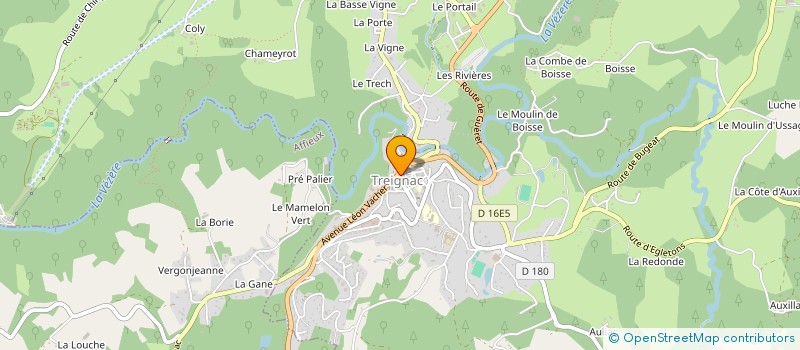 localisation de l'entreprise JAAB  TREIGNAC