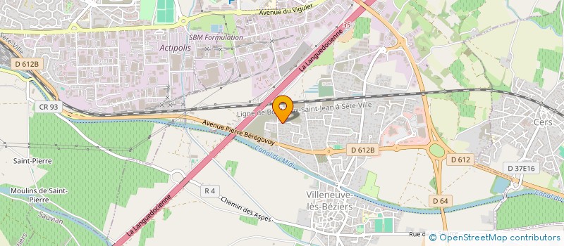 localisation de l'entreprise JAAC  VILLENEUVE-LES-BEZIERS