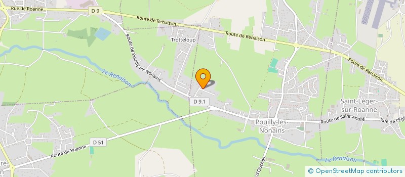 localisation de l'entreprise JAAC  POUILLY-LES-NONAINS