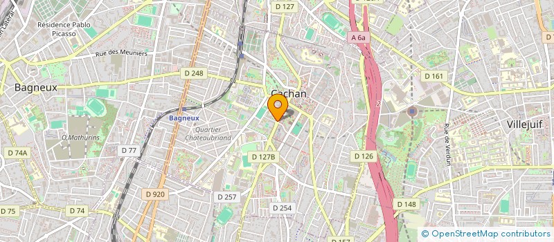 localisation de l'entreprise JAAF  CACHAN