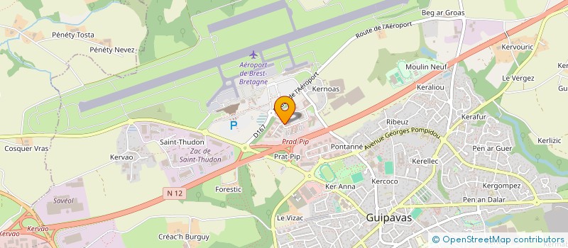 localisation de l'entreprise JAAGS  GUIPAVAS