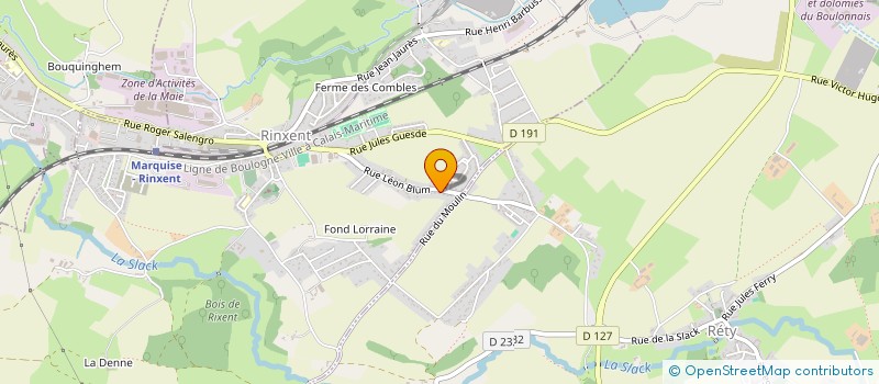 localisation de l'entreprise JAAM  RINXENT