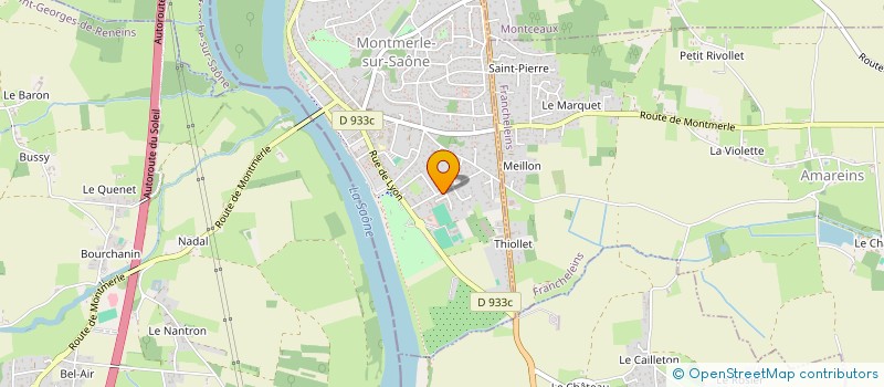 localisation de l'entreprise JAAM IMMO  MONTMERLE-SUR-SAONE