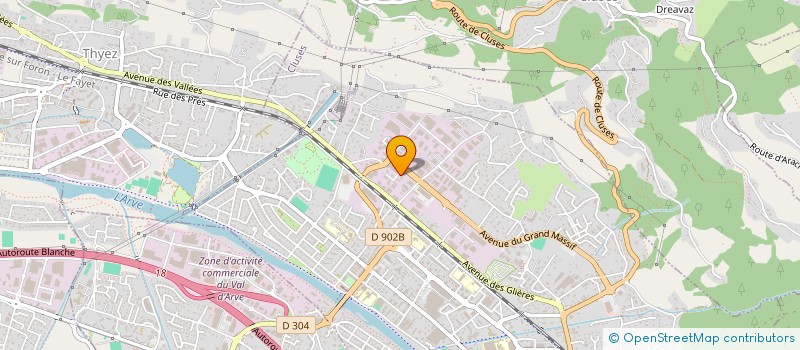 localisation de l'entreprise JAB  CLUSES