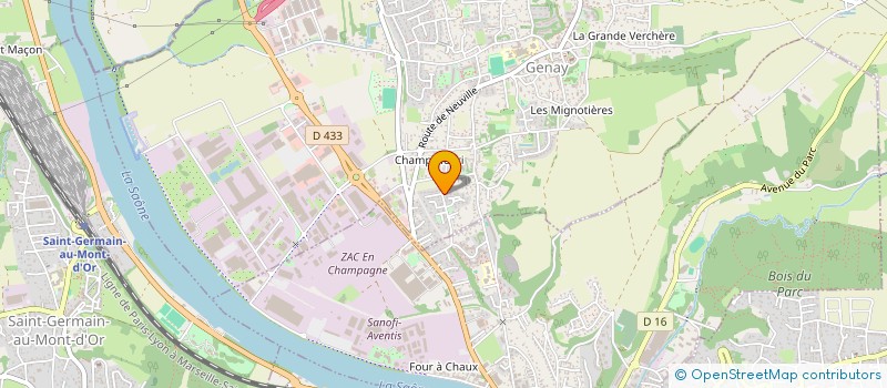 localisation de l'entreprise JAB  GENAY