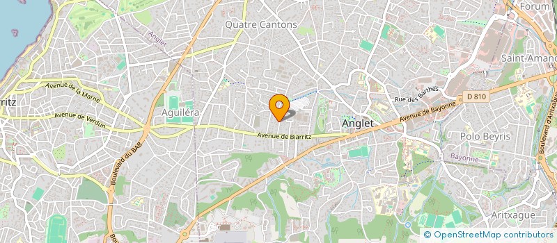 localisation de l'entreprise JAB  ANGLET