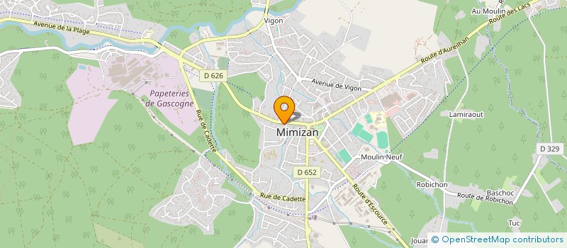 localisation de l'entreprise JAB RESTAURATION à MIMIZAN
