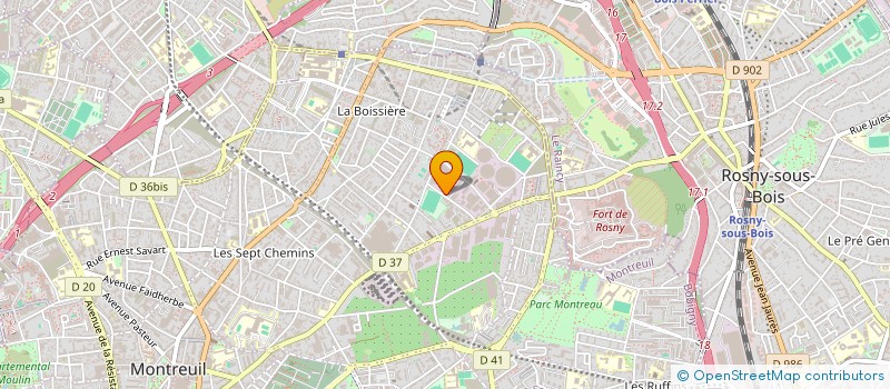 localisation de l'entreprise JABA FRANCE à MONTREUIL