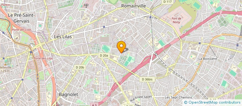 localisation de l'entreprise JABAL à BAGNOLET