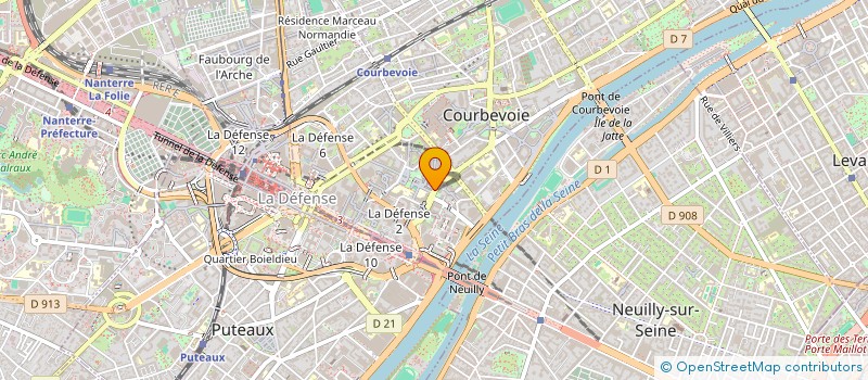 localisation de l'entreprise JABB EVENTS à COURBEVOIE
