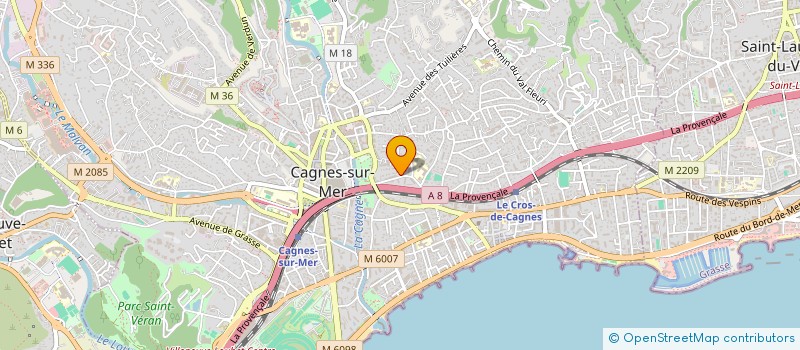 localisation de l'entreprise JABE  CAGNES-SUR-MER
