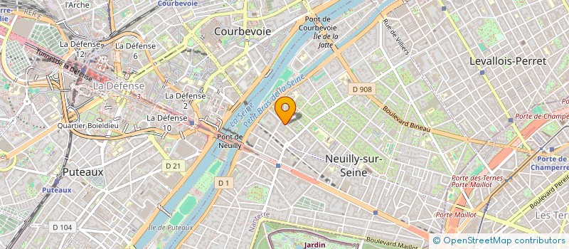 localisation de l'entreprise JABE INT à NEUILLY-SUR-SEINE