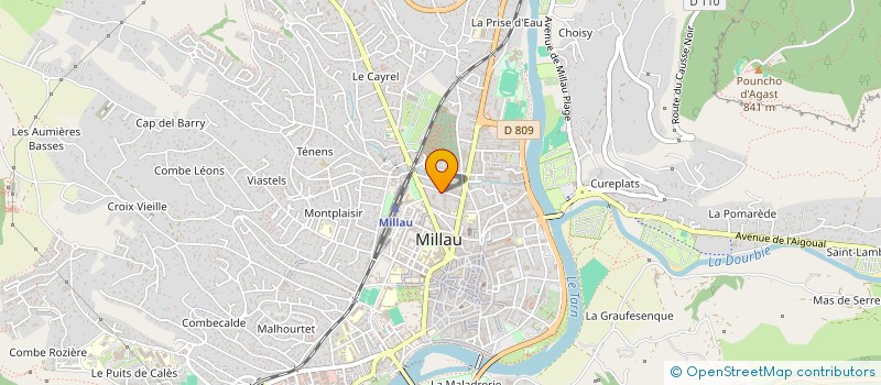 localisation de l'entreprise JABELEC  MILLAU