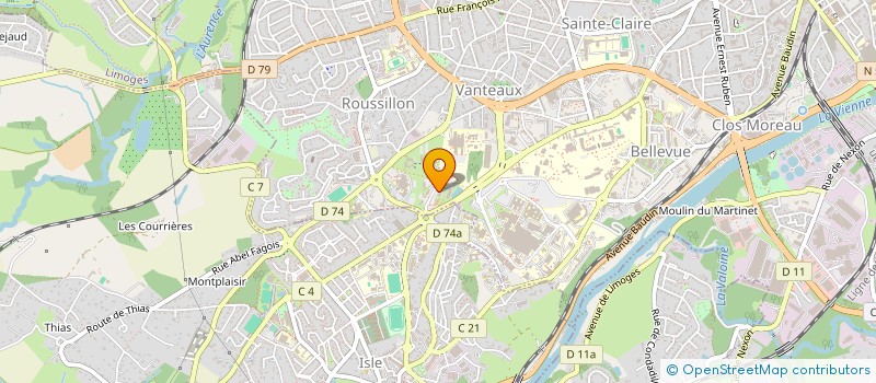 localisation de l'entreprise JABENINE à LIMOGES