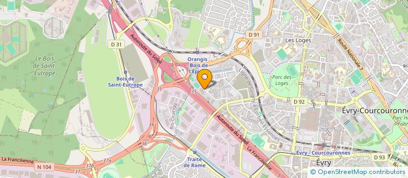 localisation de l'entreprise JABER BTP  EVRY-COURCOURONNES