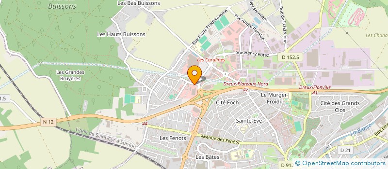 localisation de l'entreprise JABERT à DREUX