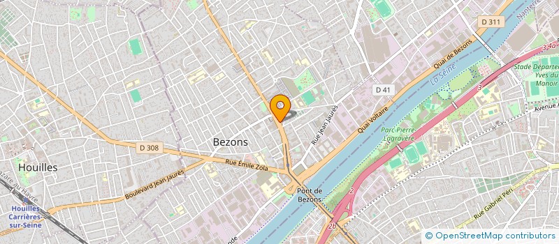 localisation de l'entreprise JABIR à BEZONS