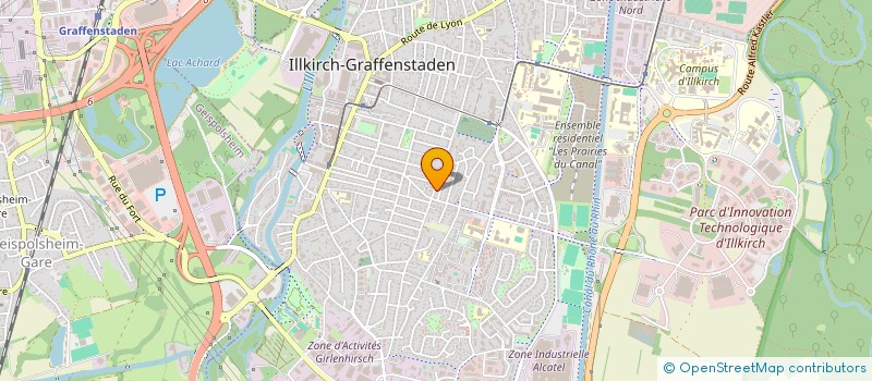 localisation de l'entreprise JABIR-IMMOBILIER  ILLKIRCH-GRAFFENSTADEN