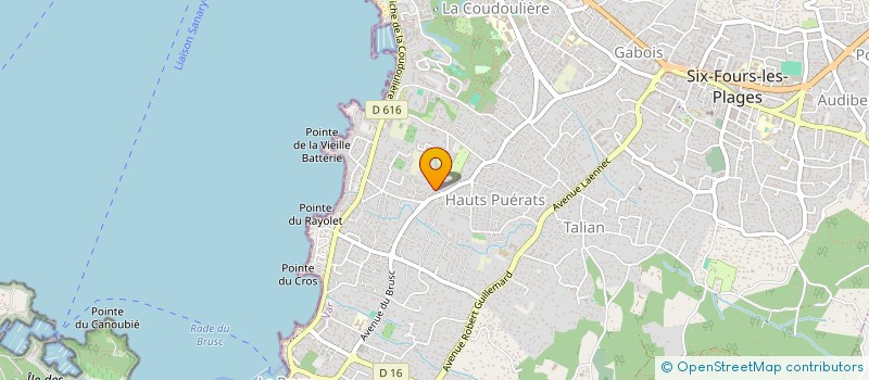 localisation de l'entreprise JABOOMA à SIX-FOURS-LES-PLAGES