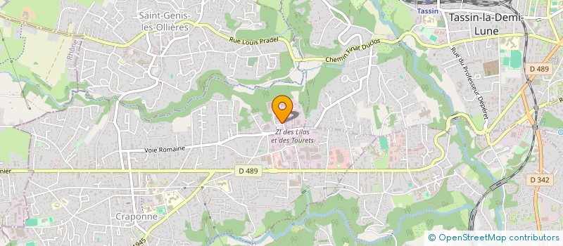 localisation de l'entreprise JABOULAY 60  CRAPONNE