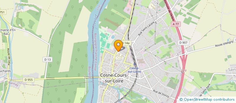 localisation de l'entreprise JABRANKIM à COSNE-COURS-SUR-LOIRE