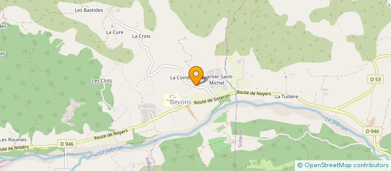 localisation de l'entreprise JABRON CONSEILS  BEVONS