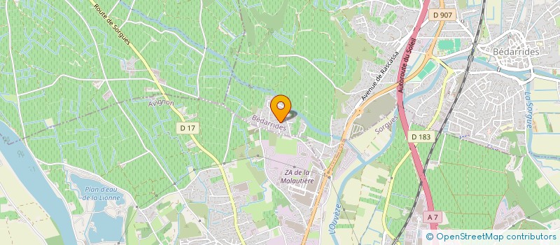 localisation de l'entreprise JABS  BEDARRIDES