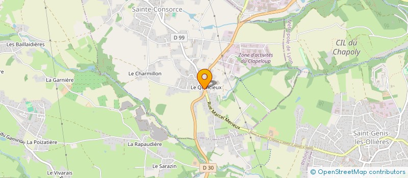 localisation de l'entreprise JAC 2021  SAINTE-CONSORCE