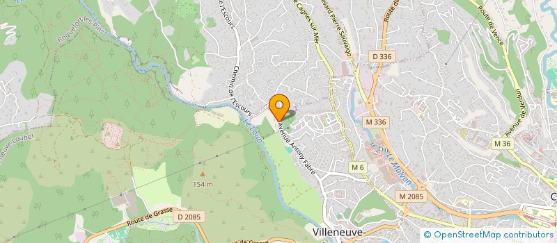 localisation de l'entreprise JAC  VILLENEUVE-LOUBET