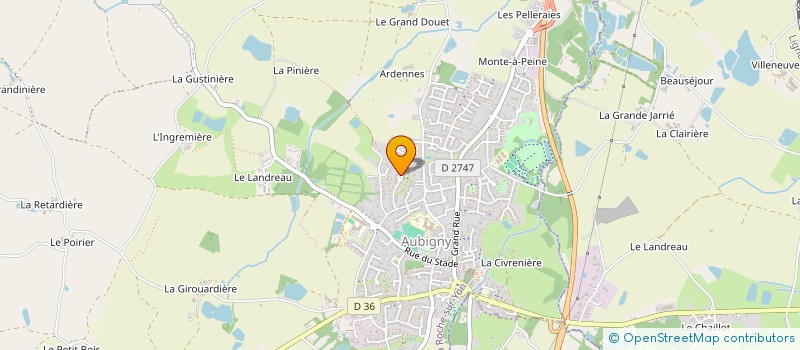 localisation de l'entreprise JAC  AUBIGNY-LES CLOUZEAUX