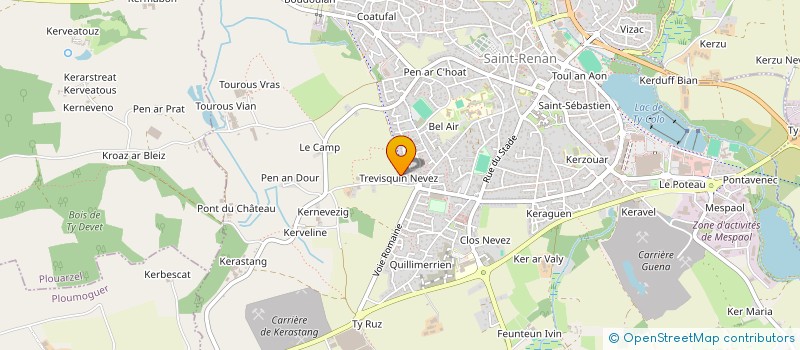 localisation de l'entreprise JAC  SAINT RENAN