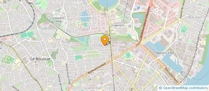 localisation de l'entreprise JAC  LE BOUSCAT