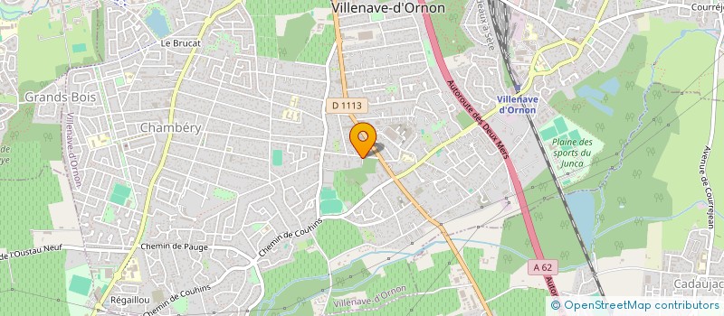 localisation de l'entreprise JAC AUTO à VILLENAVE-D'ORNON