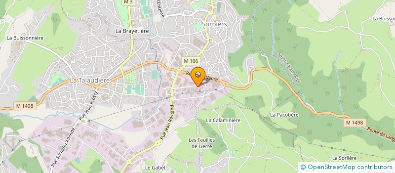 localisation de l'entreprise JAC INDUSTRIE à SORBIERS