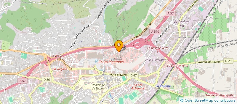 localisation de l'entreprise JAC LES CLAUX à LA GARDE